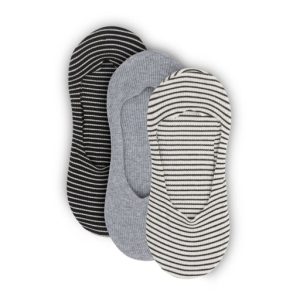 Zitrone Damen 3er Packung Laser Cut Baumwolle No Show Socke