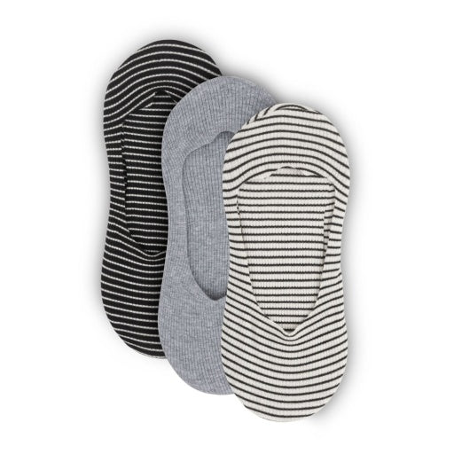 Zitrone Damen 3er Packung Laser Cut Baumwolle No Show Socke