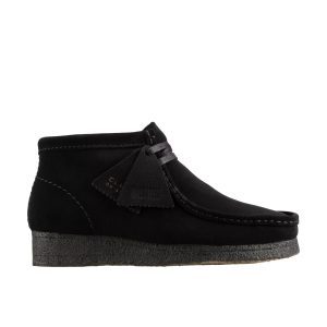 Damen Wallbee Stiefel in schwarz Wildleder