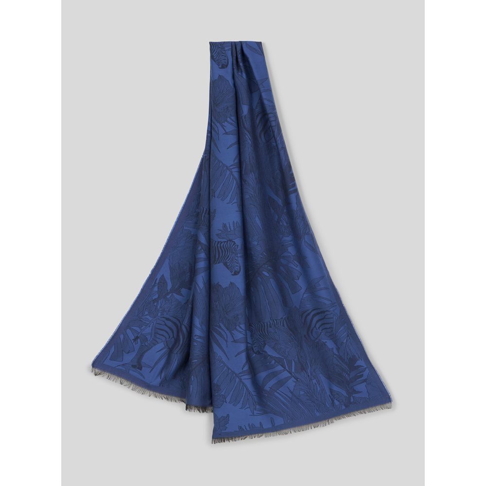 Jacquard Schal mit Zebras