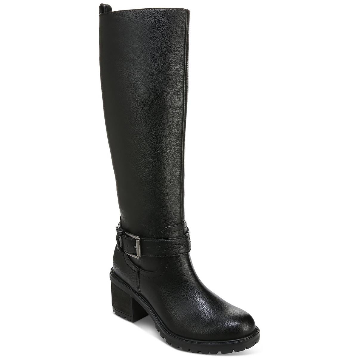 Georgia Imitat Leder Reit Kniehohe Stiefel