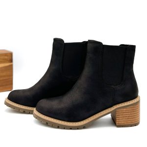 Cauldron Stiefel in schwarz gestresst