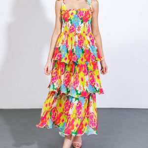 VISIONEN AUS DEM MEADOW gewebt MIDI Kleid