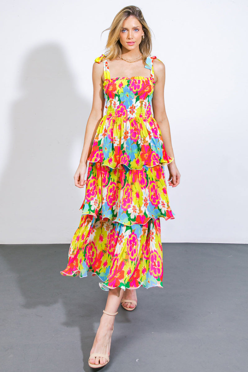 VISIONEN AUS DEM MEADOW gewebt MIDI Kleid