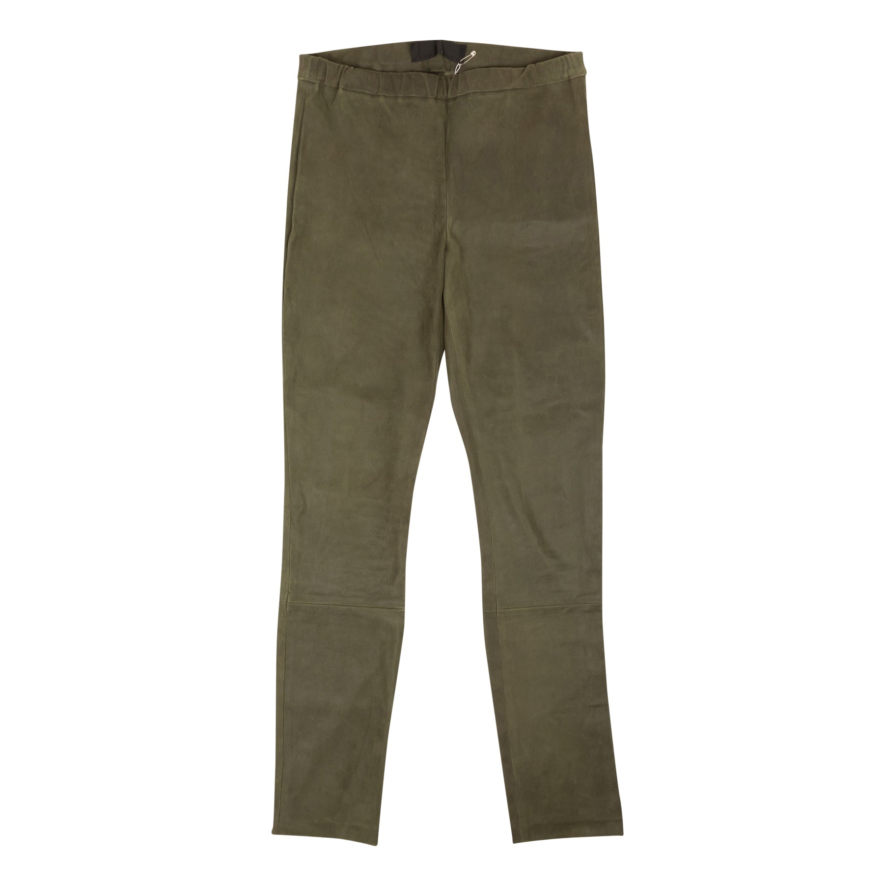 Haider Ackermann Lederleggings – Grün