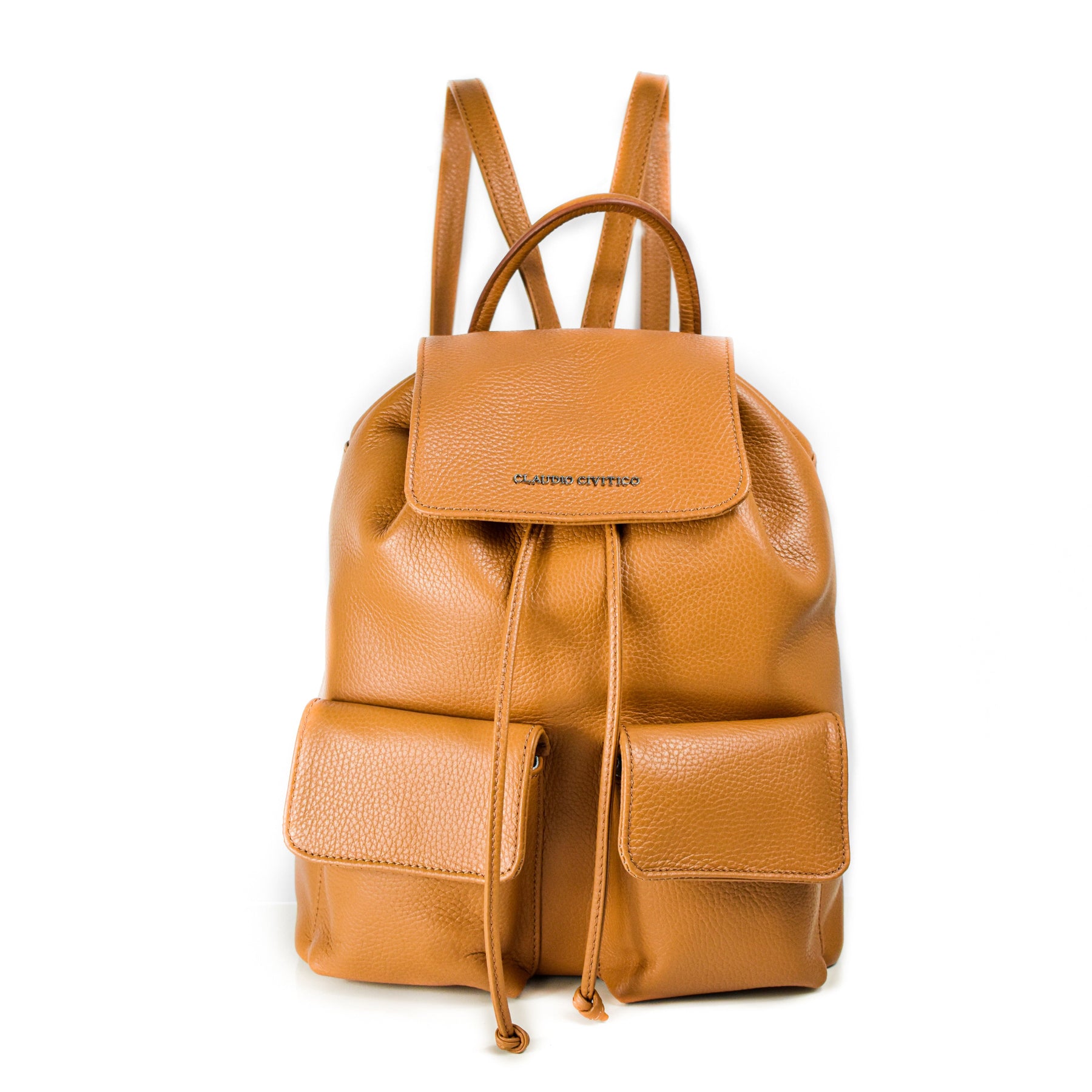 Cappuccino aus geschliffenem Leder – Rucksack