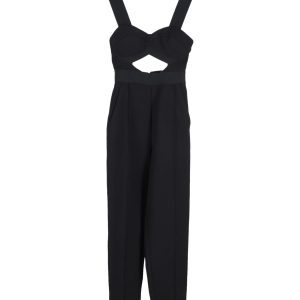 Self-Portrait Lulu Jumpsuit mit konischem Bein aus schwarzem Polyester 7808901316668