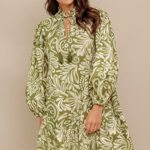 FLORENCE FLAIR gewebtes Minikleid