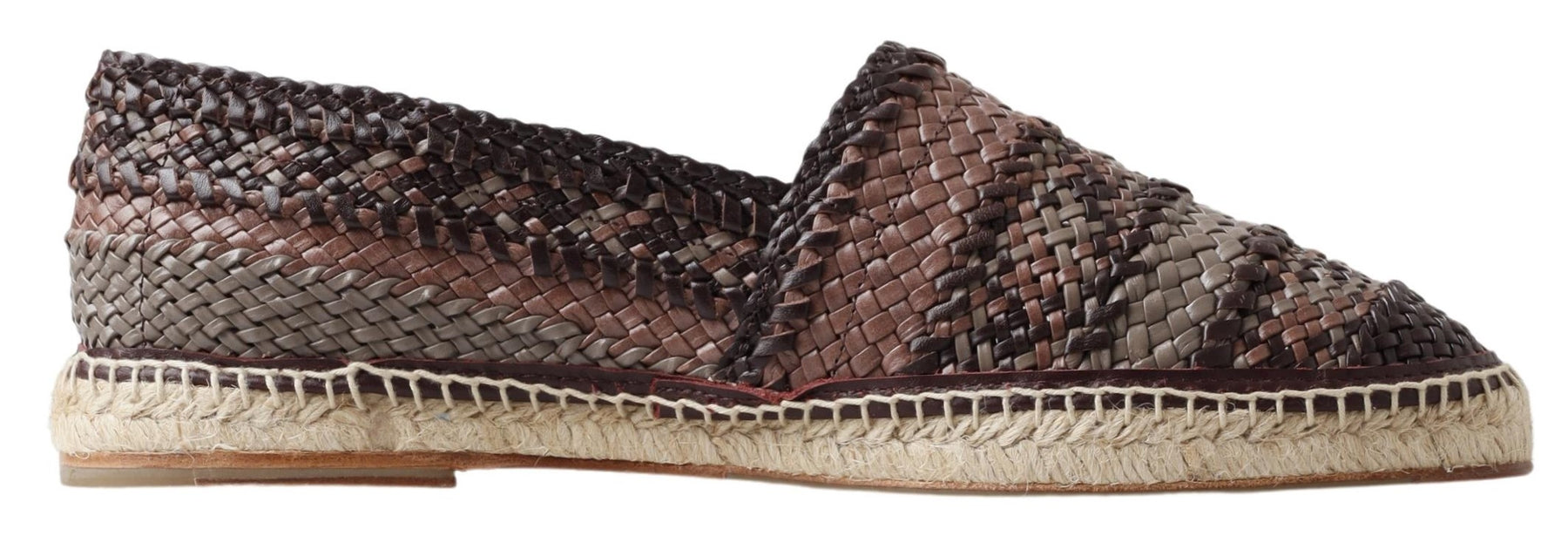 Dolce & Gabbana Buffalo Leder Espadrilles Herrenschuhe