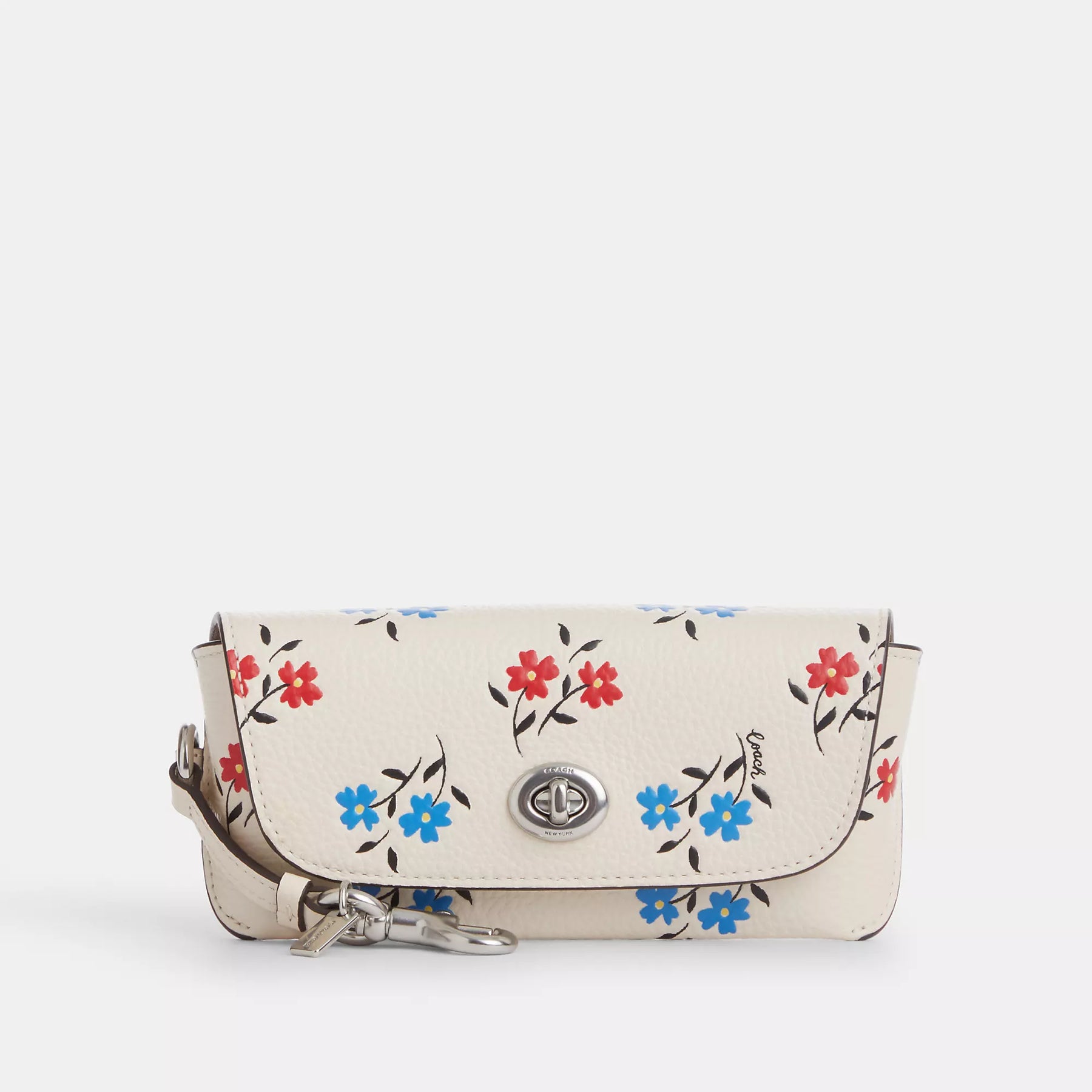 Coach Outlet Sonnenbrillenetui mit Blumendruck