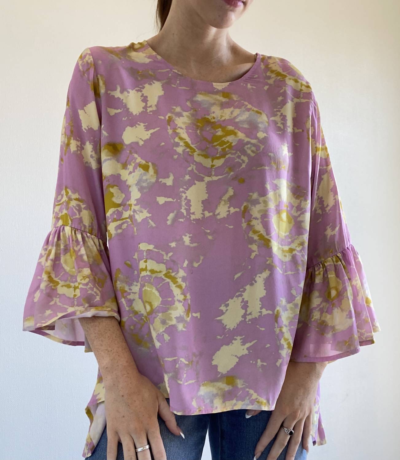 Efeu Top in Malibu mit Blumenmuster