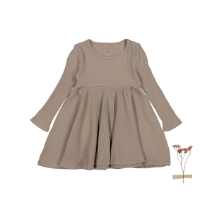 The Lange Ärmel Kleid – taupe