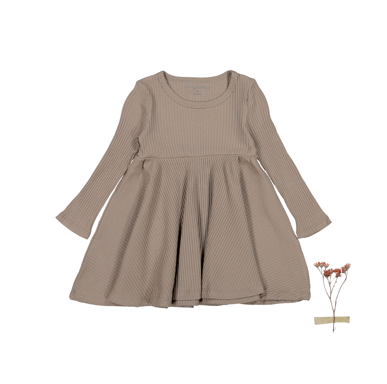 Das Langarmkleid – Taupe