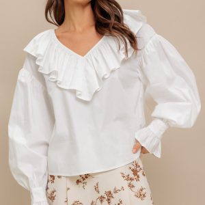 COUTURE CODE gewebte Oberteil