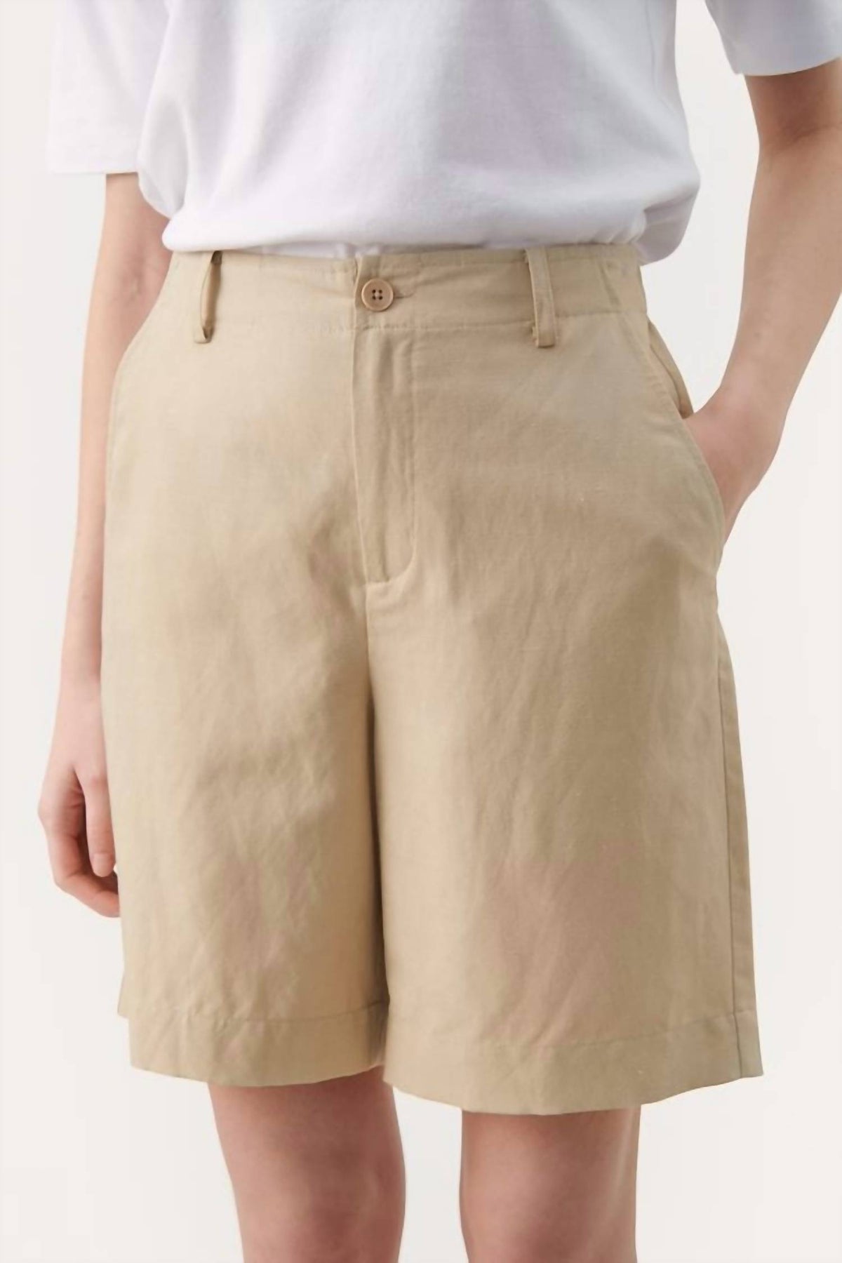 Gentina Shorts aus weißem Pfeffer