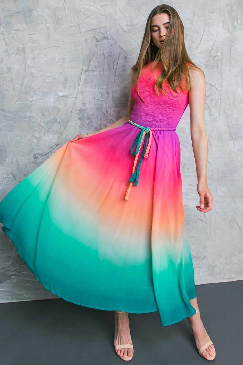 CATER ZU IHNEN gewebt MIDI Kleid