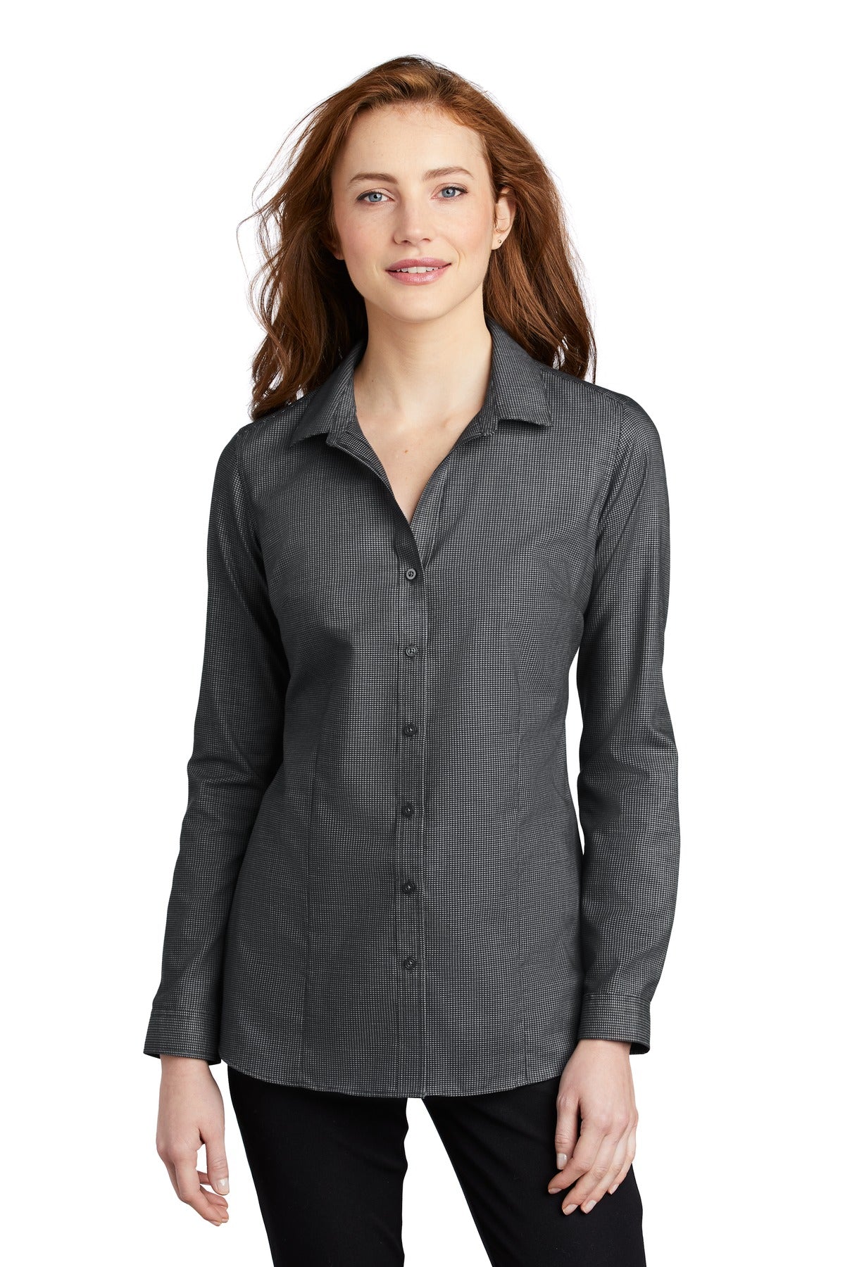 Port Authority Damen Pincheck Easy Care Shirt LW645