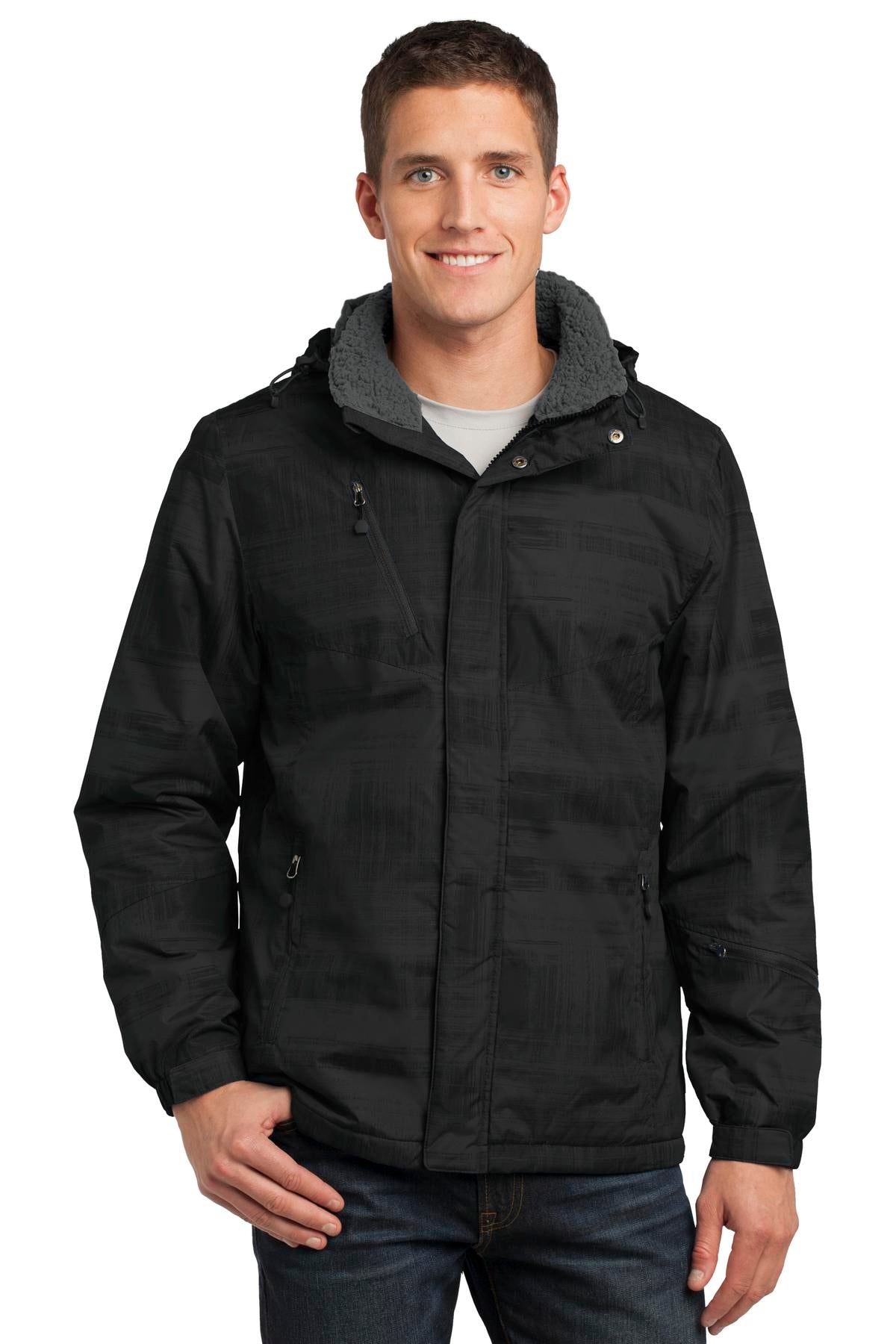Isolierte Jacke mit Pinselstrich-Print von Port Authority. J320