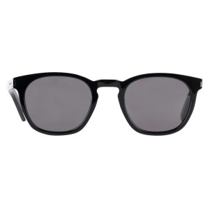 Yves Saint Laurent YSL SL 28/F Sonnenbrille aus schwarzem Kunststoff