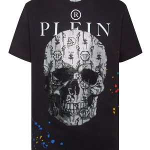 T-Shirt rund Hals ss mit Kristallen 7648982728764