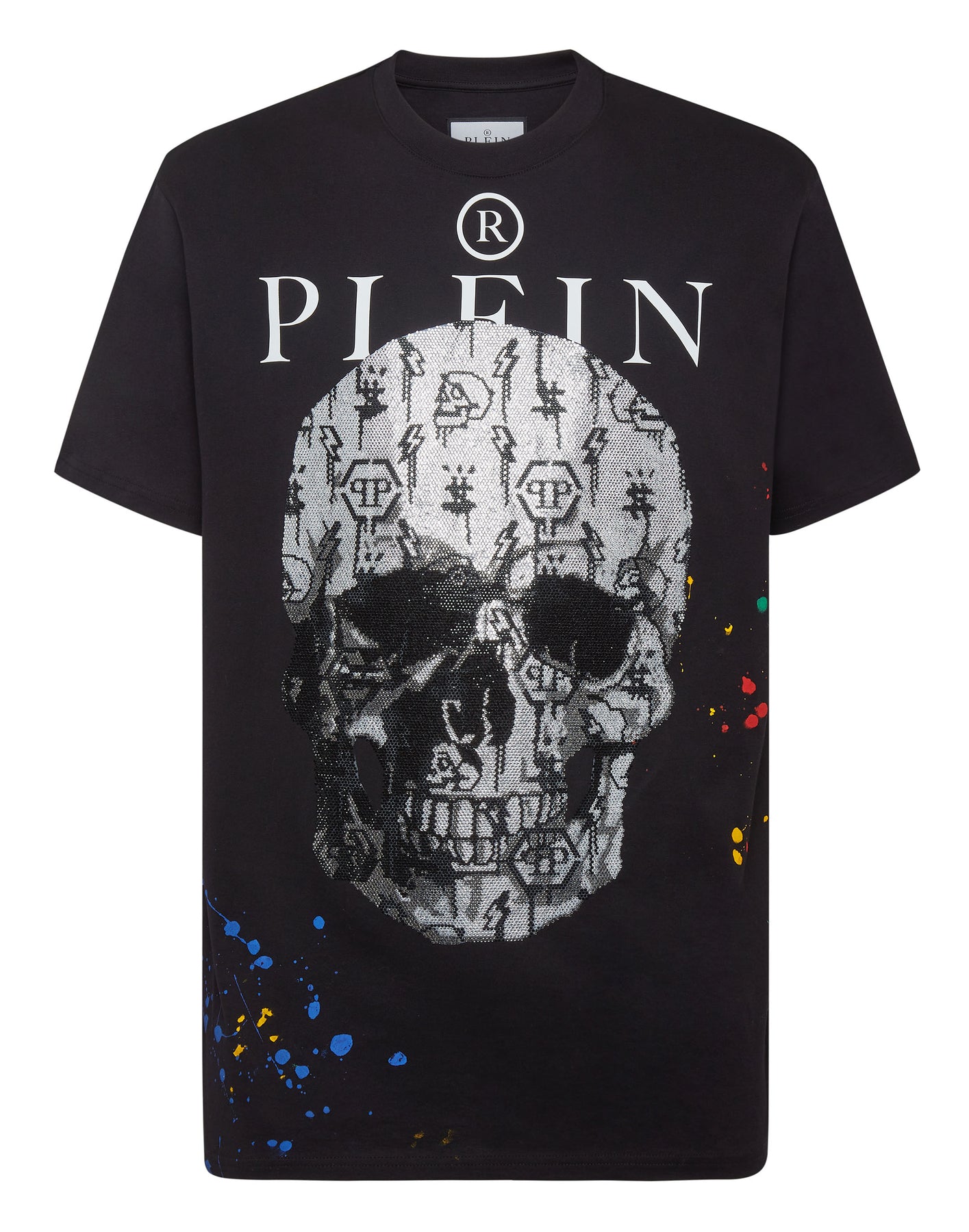 T-Shirt Rundhals SS mit Kristallen