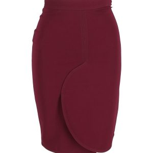 Givenchy Bleistiftrock in Burgund Viskose 7748781146172