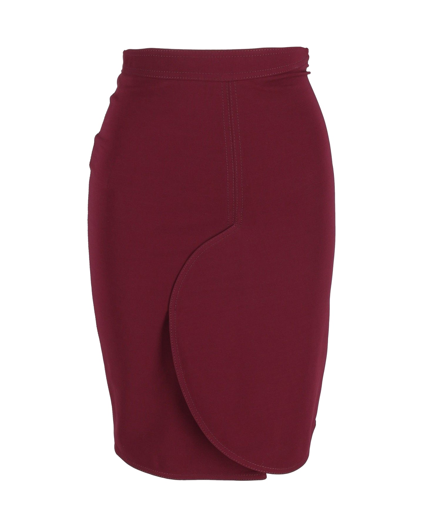 Givenchy Bleistiftrock in Burgund Viskose