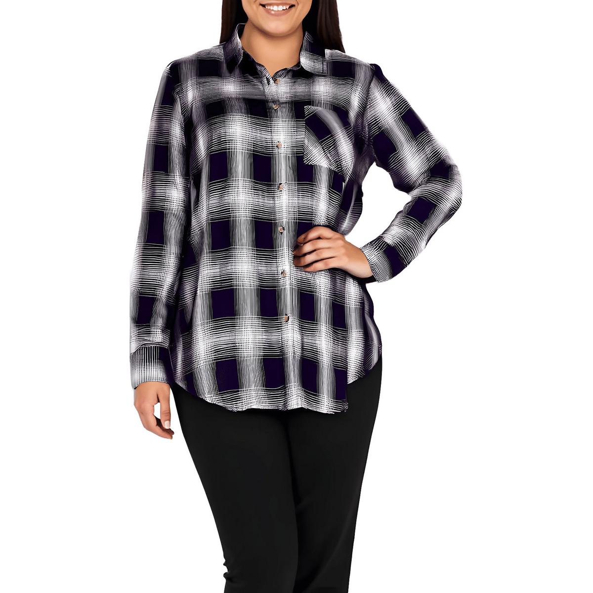 Plus Kylee Kleid mit Knöpfen
