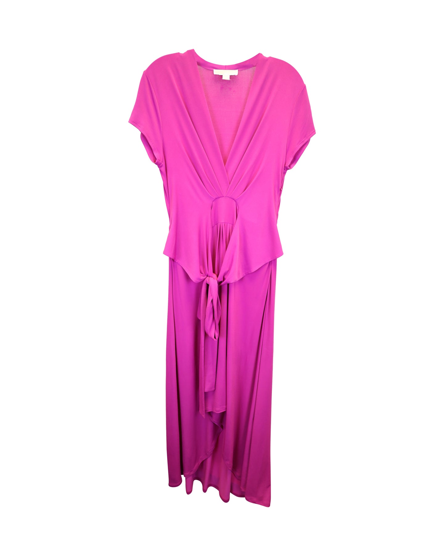 Michael Kors High-Low Maxikleid aus violettem Polyester
