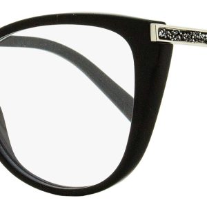 Swarovski Damen Ovale Brille SK5414 001 schwarz/Palladium 53mm