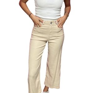 Aubrey Wide Leg Cropped Hose in weicher Muschel