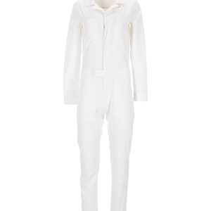 T Alexander Wang Utility Jumpsuit in Weiße Baumwolle 7748814864444