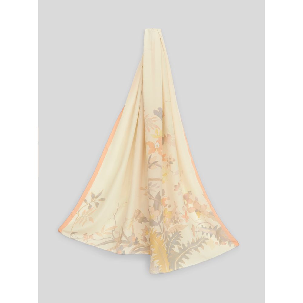 Floraler Seidenschal mit Blumenmuster