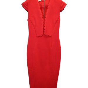 Antonio Berardi – Schulterfreies Kleid aus roter Wolle