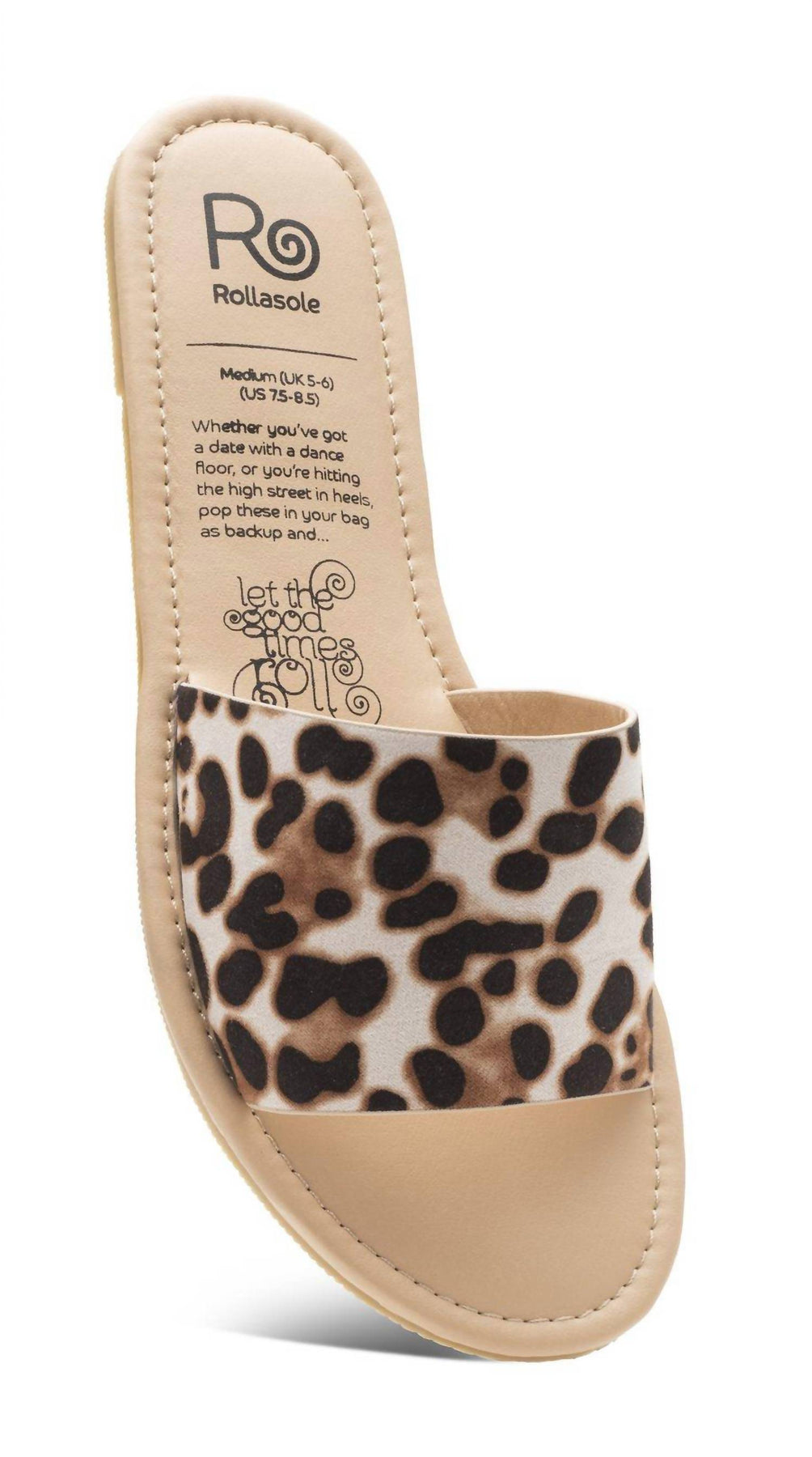 Damen Leopard Sandalen in Braun