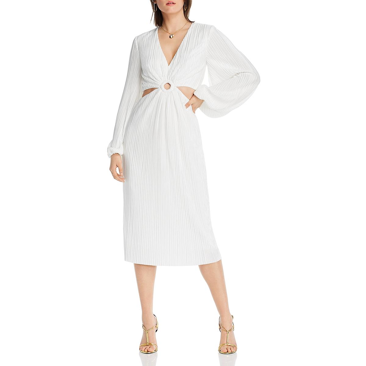 Midikleid mit V-Ausschnitt