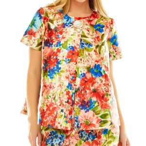 Sara Campbell Print Trapeze Jacke