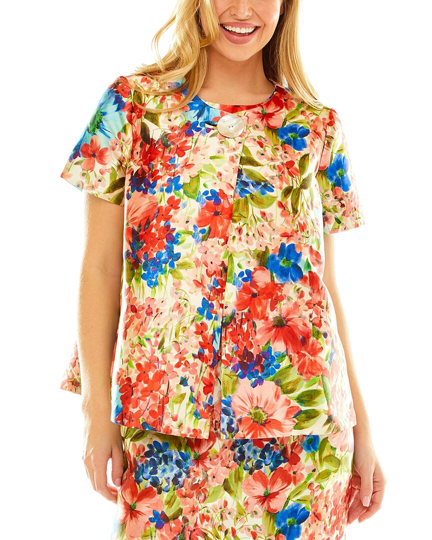 Sara Campbell Trapez Jacke mit Muster