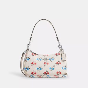 Coach Outlet Teri Schultertasche mit Blumendruck