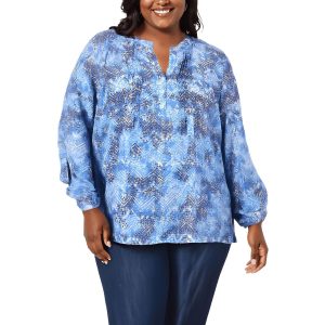 Plus bedruckte Bluse