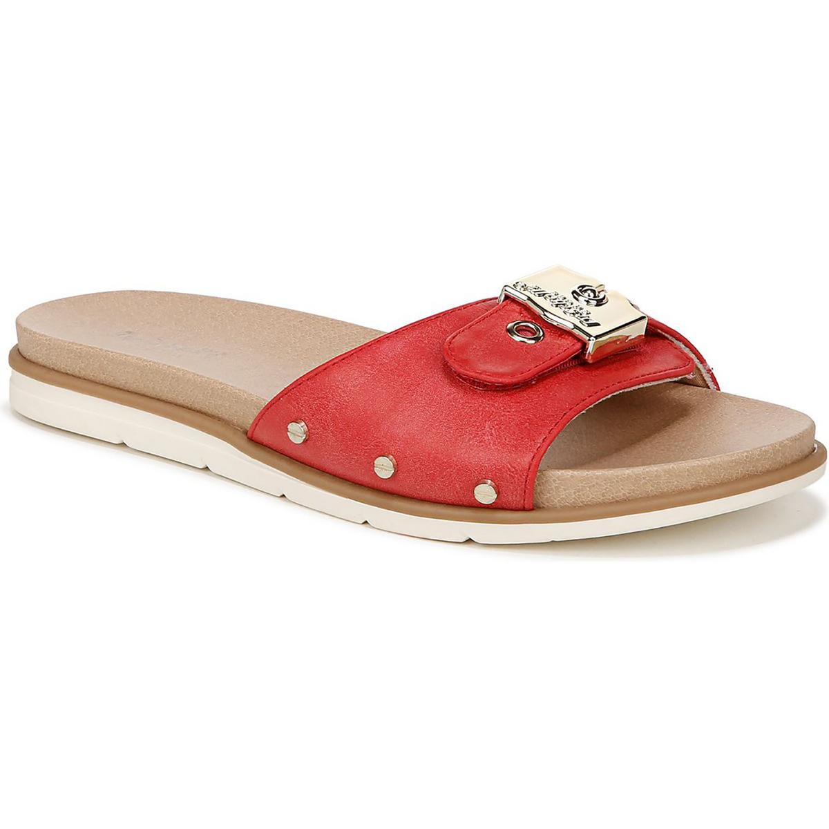 Schöne ikonische Kunstleder Slip auf Slide Sandalen