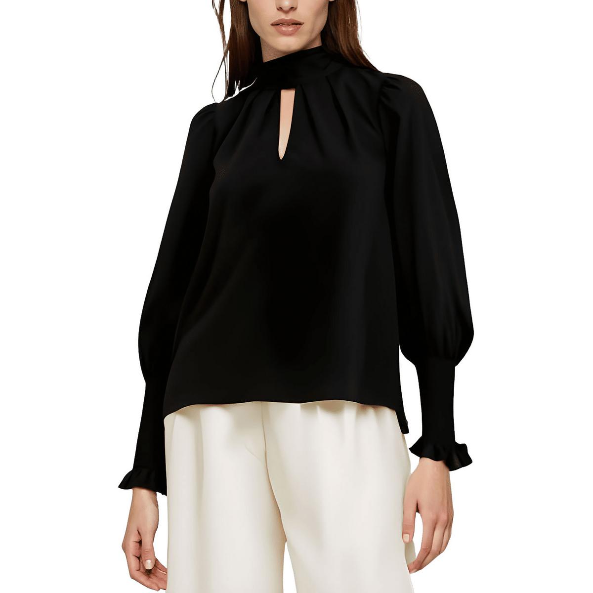 Chiffon Bluse ausgeschnitten