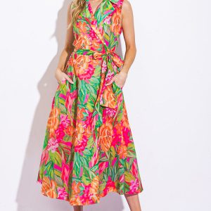 EVERYDAY DREAMS Gewebtes Midikleid