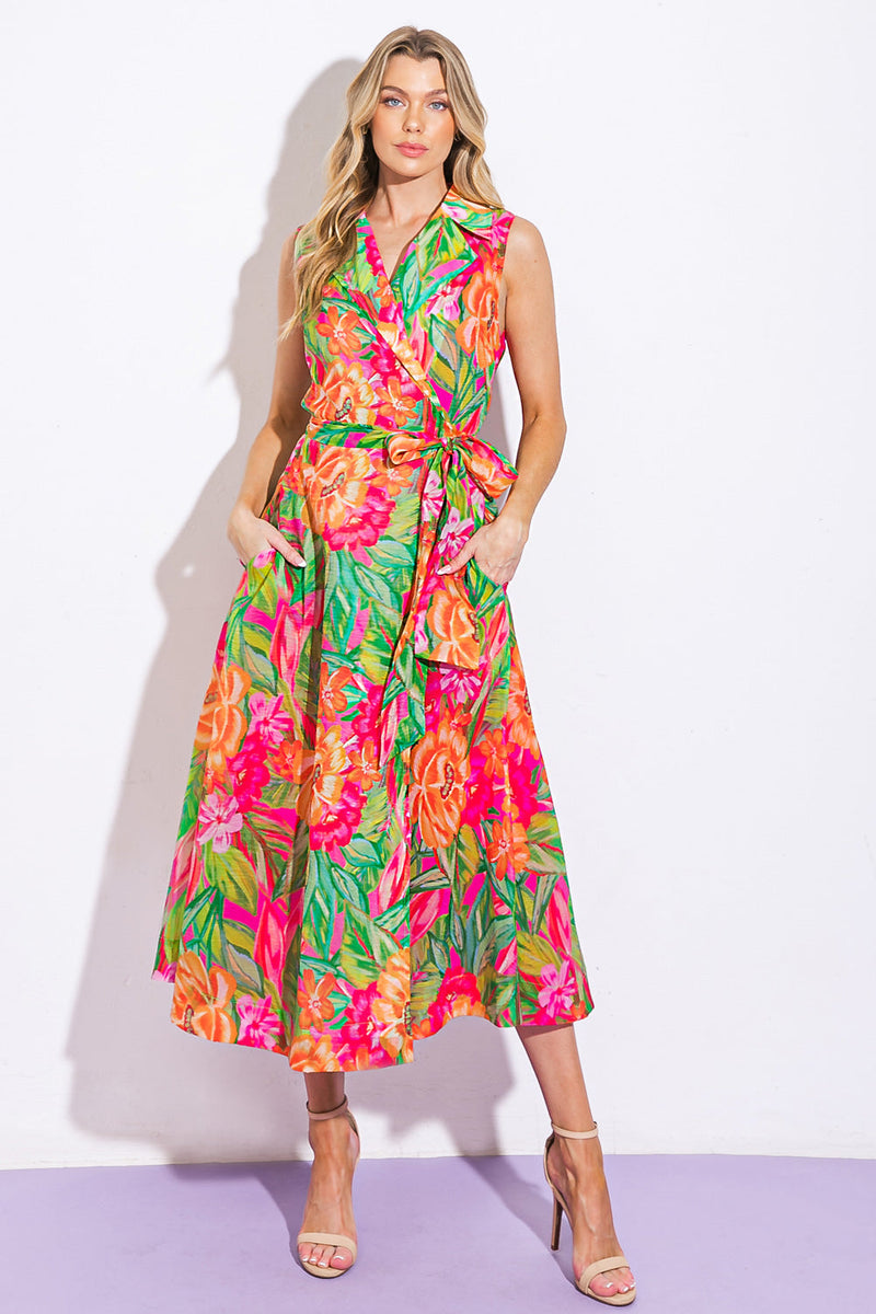 JEDEN TAG DREAMS gewebt MIDI Kleid