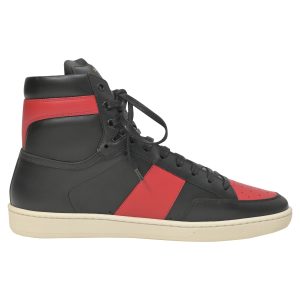 Saint Laurent SL-10H High Top Sneakers in schwarzem Leder