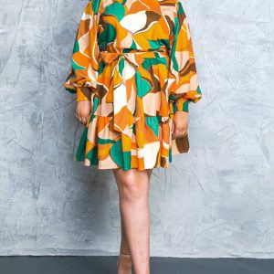 FEEL HAPPINESS gewebtes Minikleid