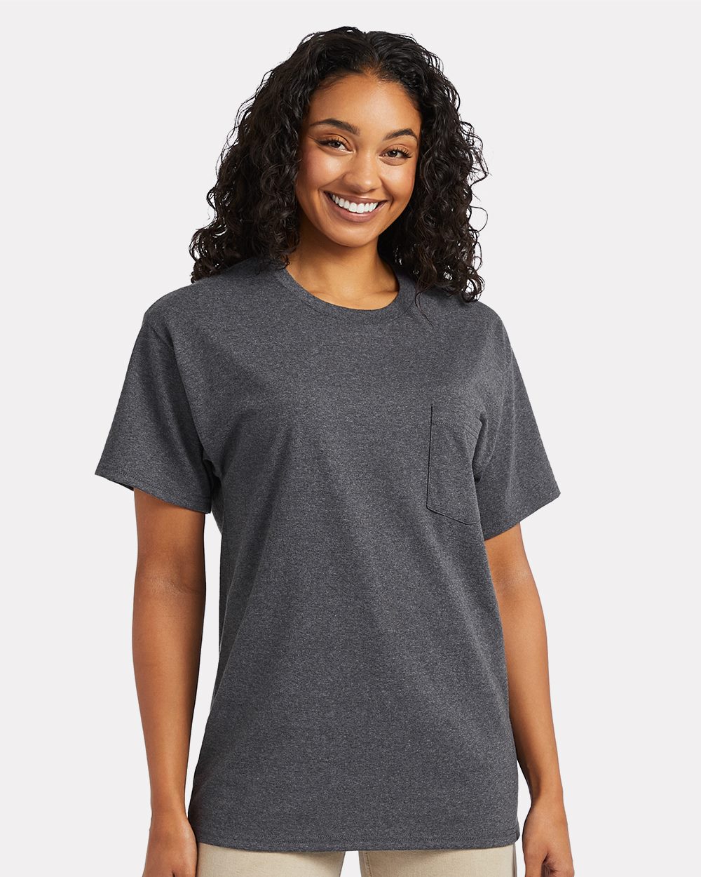 Hanes Essential-T Tasche T-Shirt für Damen