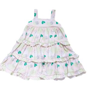 Baby Mädchen ärmellosen Sommerkleid in Zucker Palms