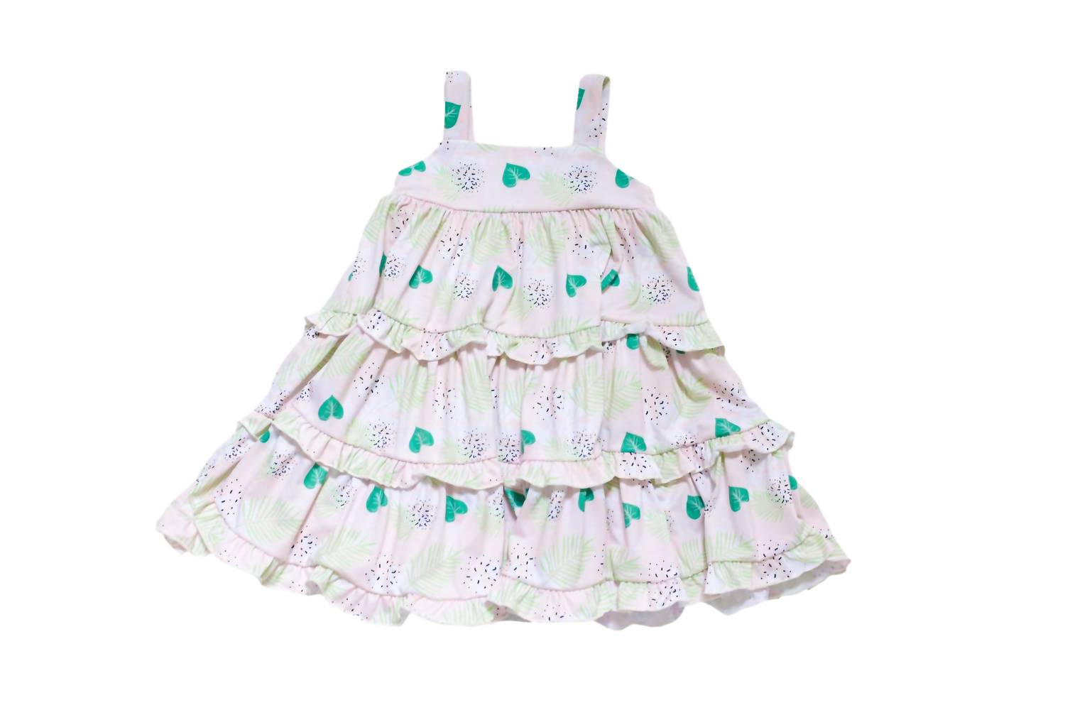 Baby Mädchen ärmellosen Sommerkleid in Zucker Palms