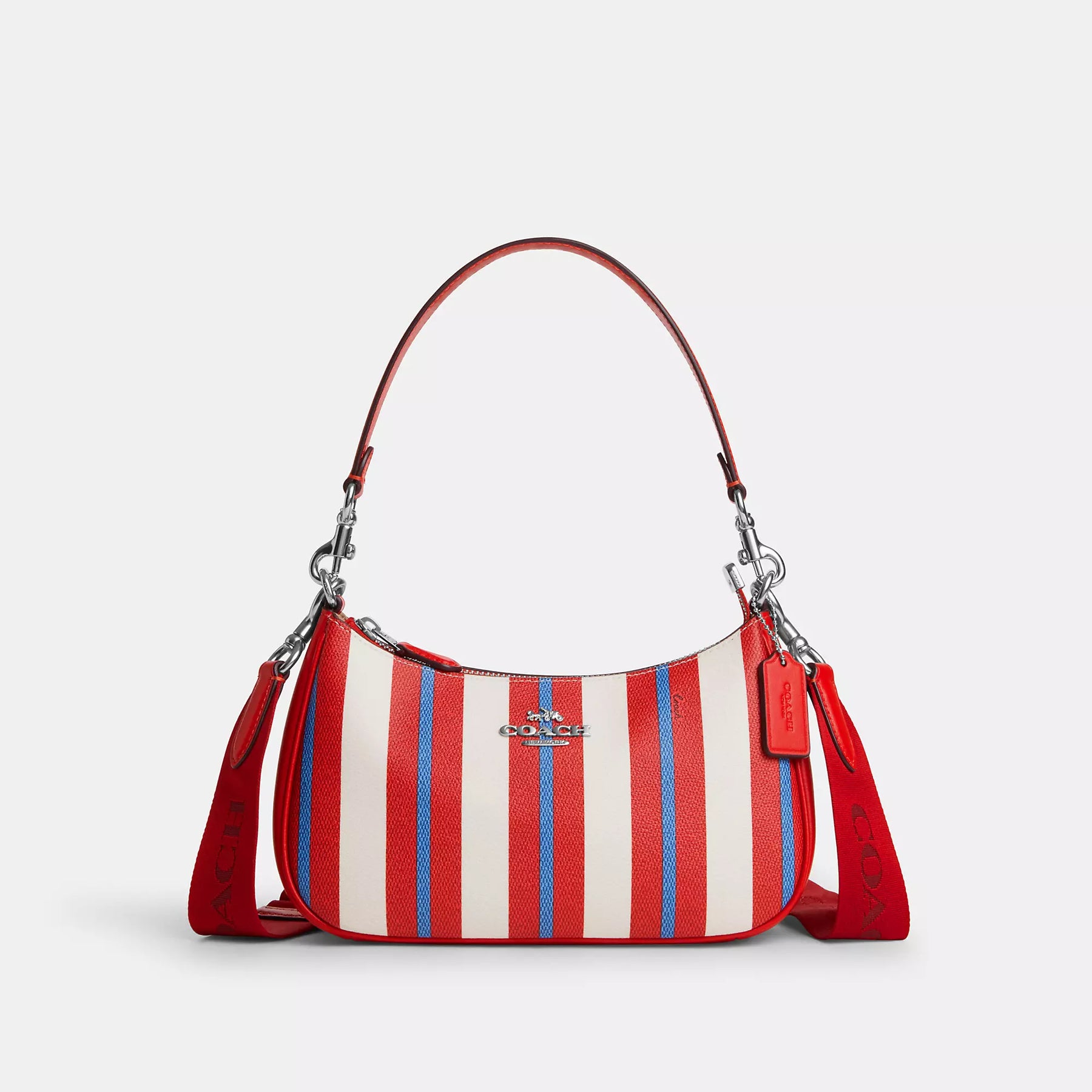 Coach Outlet Teri Schultertasche mit Streifendruck